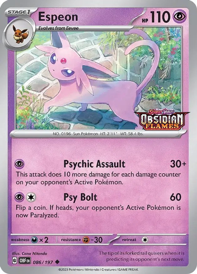 Espeon (086/197) (Best Buy Exclusive) [Scarlet & Violet: Black Star Promos] | Anubis Games and Hobby