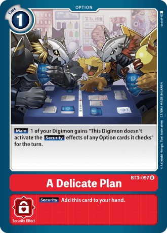 A Delicate Plan [BT3-097] (Revision Pack 2021) [Release Special Booster Promos] | Anubis Games and Hobby