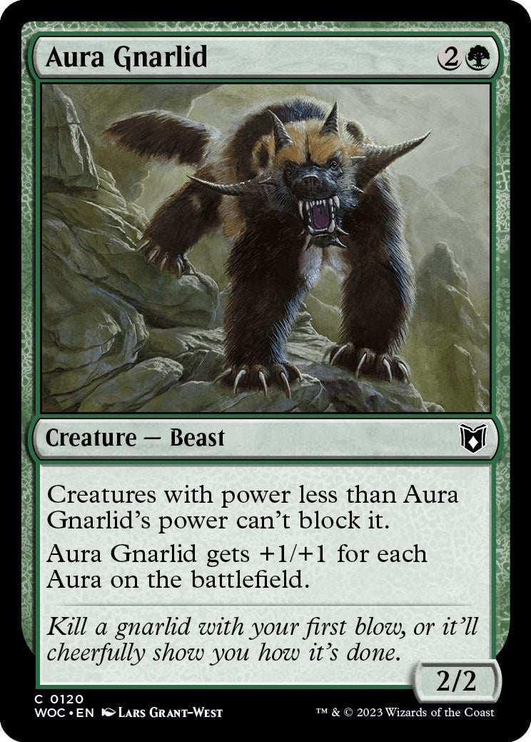 Aura Gnarlid [Wilds of Eldraine Commander] | Anubis Games and Hobby