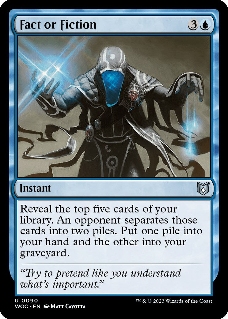 Fact or Fiction [Wilds of Eldraine Commander] | Anubis Games and Hobby