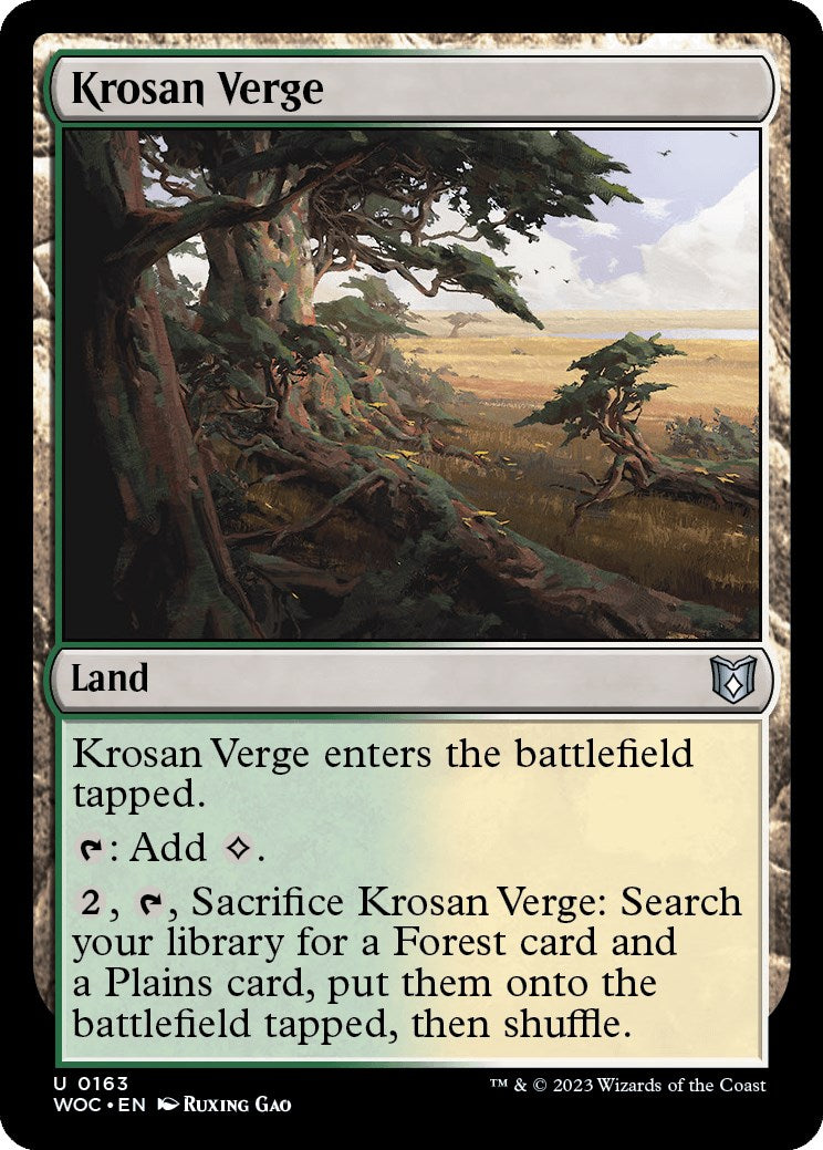 Krosan Verge [Wilds of Eldraine Commander] | Anubis Games and Hobby