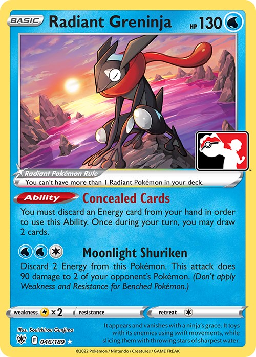 Radiant Greninja (046/189) [Prize Pack Series Three] | Anubis Games and Hobby