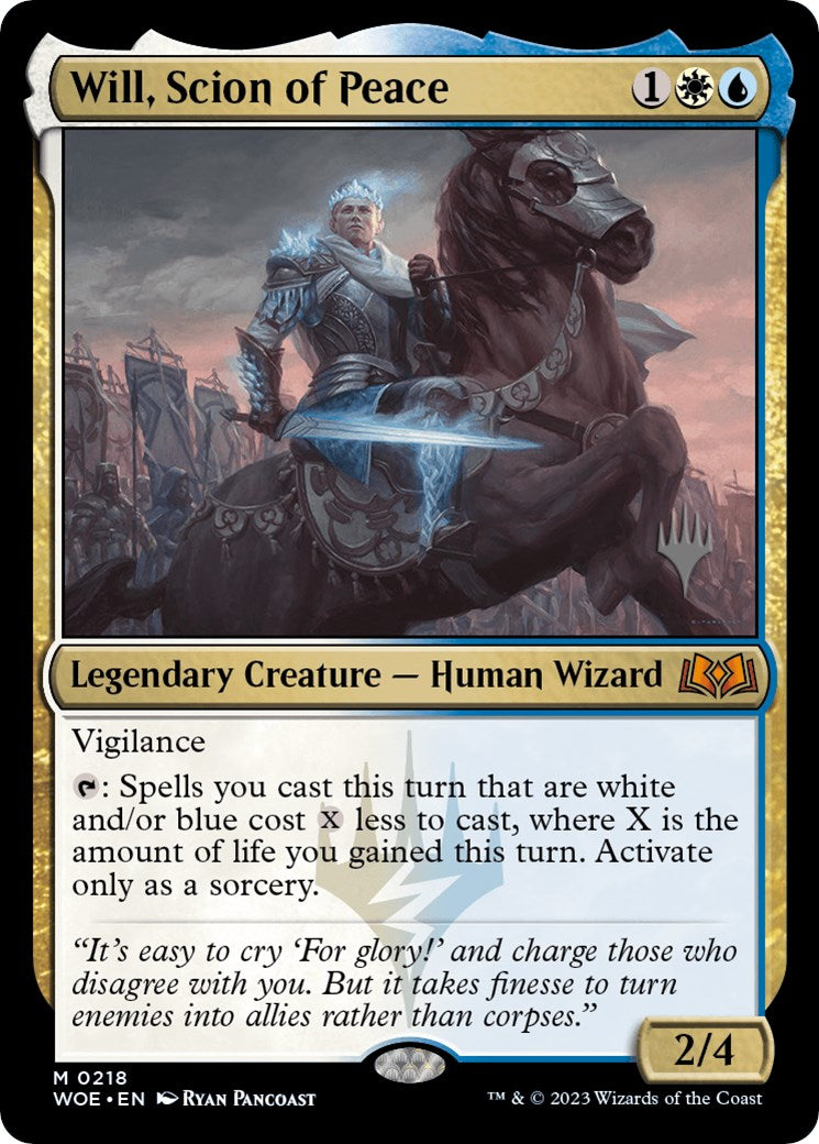 Will, Scion of Peace (Promo Pack) [Wilds of Eldraine Promos] | Anubis Games and Hobby