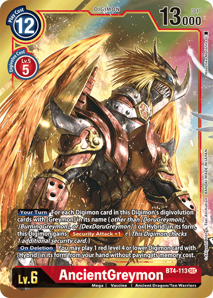 AncientGreymon [BT4-113] (Alternate Art) [Great Legend] | Anubis Games and Hobby