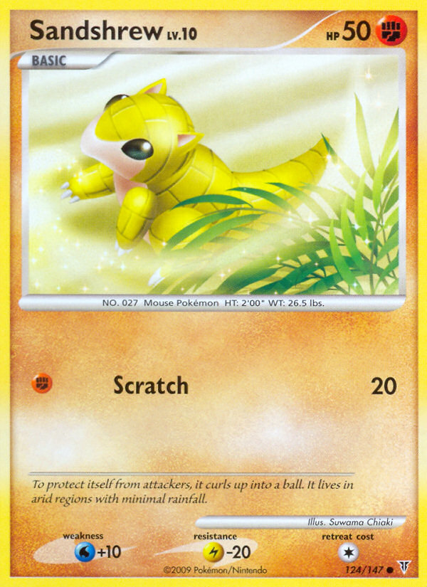 Sandshrew (124/147) [Platinum: Supreme Victors] | Anubis Games and Hobby
