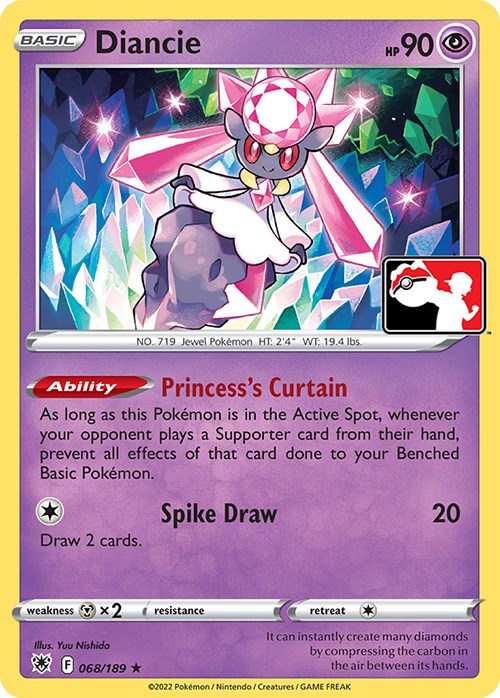 Diancie (068/189) [Prize Pack Series Three] | Anubis Games and Hobby