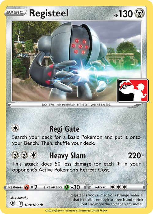 Registeel (108/189) [Prize Pack Series Three] | Anubis Games and Hobby