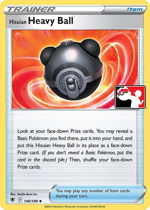 Hisuian Heavy Ball (146/189) [Prize Pack Series Three] | Anubis Games and Hobby