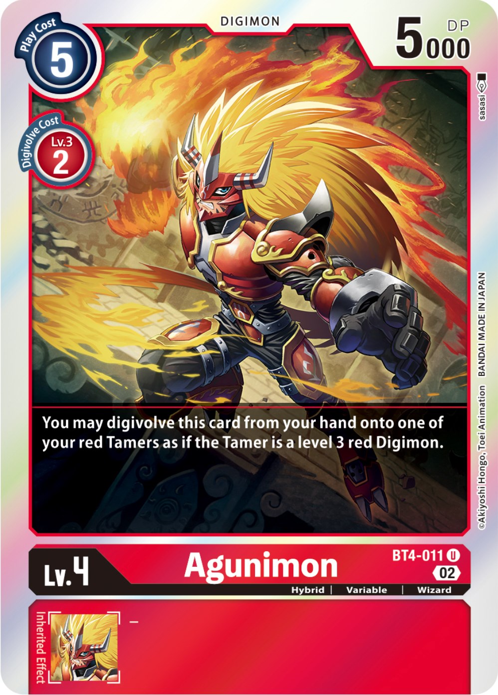 Agunimon [BT4-011] [Resurgence Booster] | Anubis Games and Hobby