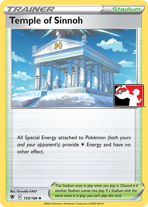 Temple of Sinnoh (155/189) [Prize Pack Series Three] | Anubis Games and Hobby