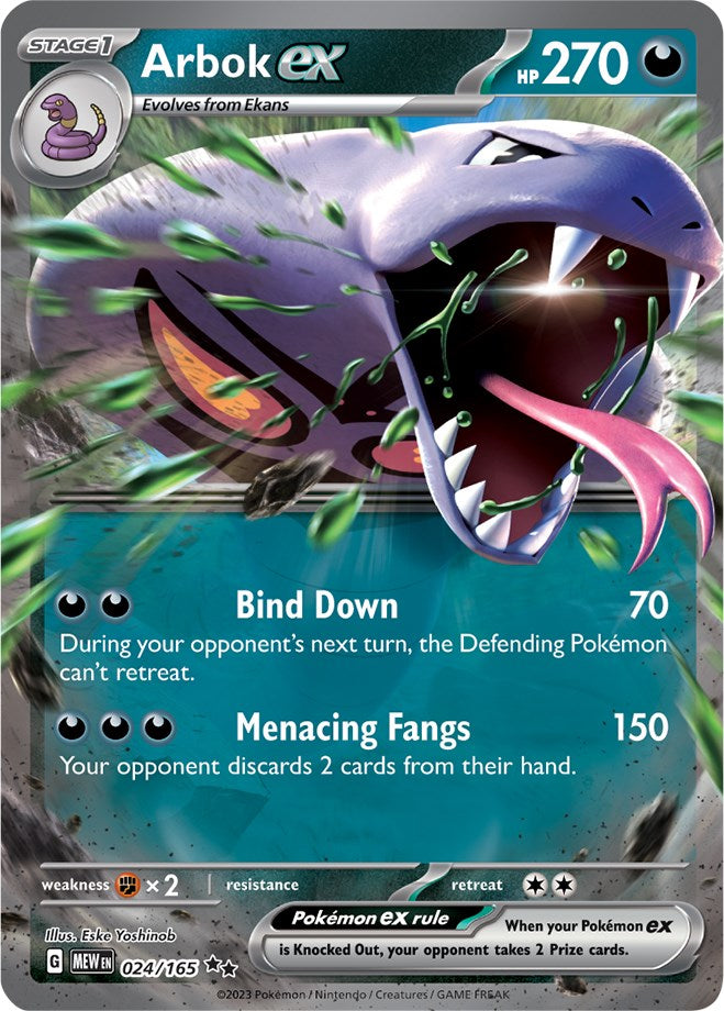 Arbok ex (024/165) [Scarlet & Violet: 151] | Anubis Games and Hobby