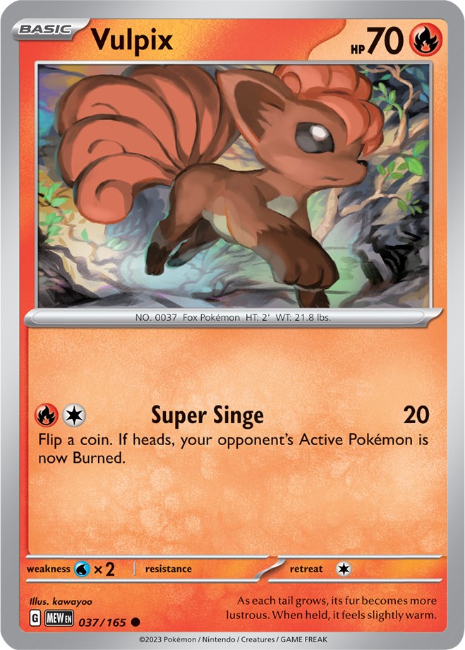 Vulpix (037/165) [Scarlet & Violet: 151] | Anubis Games and Hobby