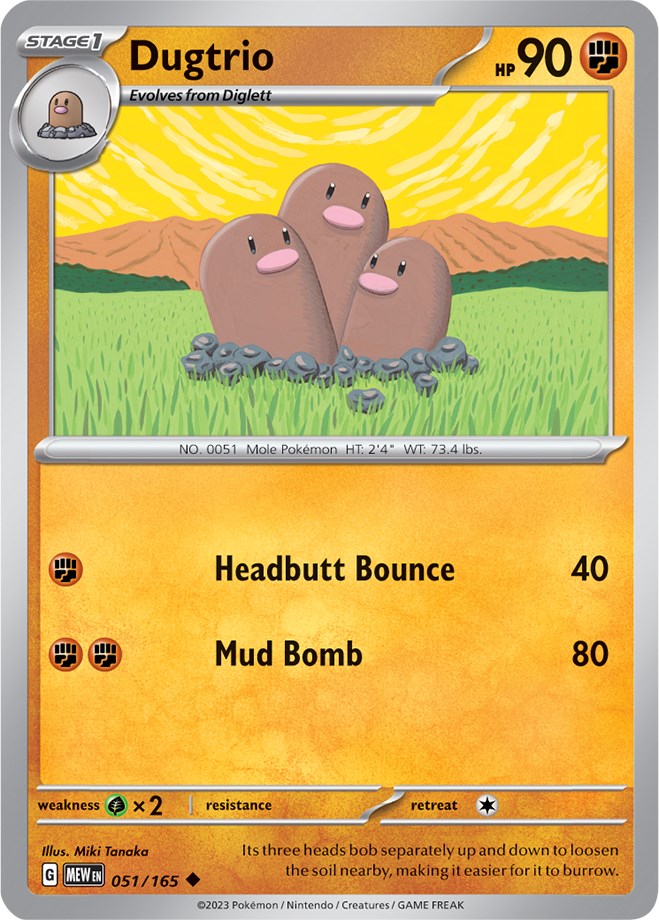 Dugtrio (051/165) [Scarlet & Violet: 151] | Anubis Games and Hobby