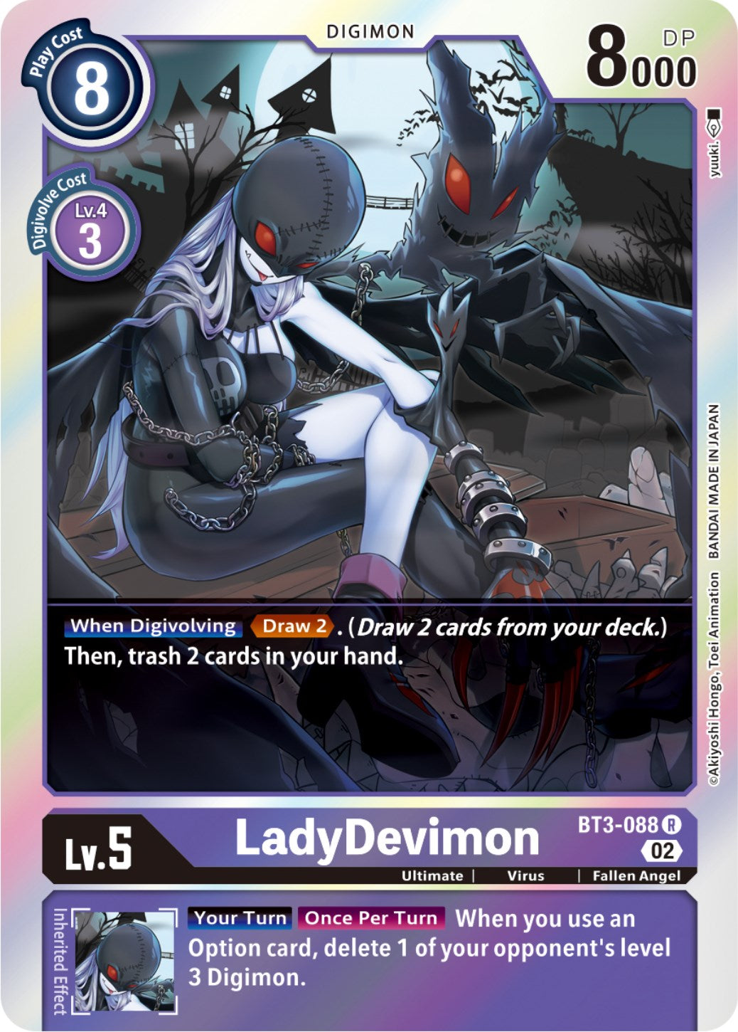 LadyDevimon [BT3-088] (Resurgence Booster Reprint) [Resurgence Booster] | Anubis Games and Hobby