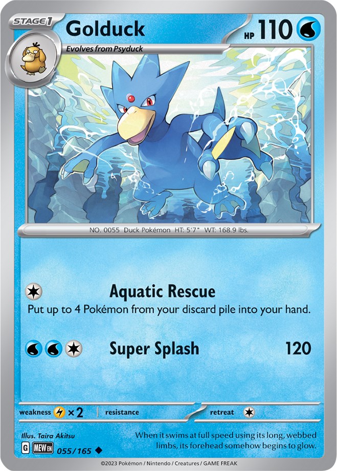 Golduck (055/165) [Scarlet & Violet: 151] | Anubis Games and Hobby