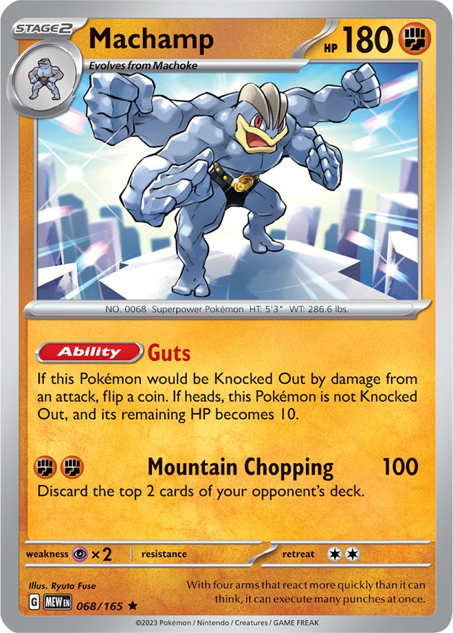 Machamp (068/165) [Scarlet & Violet: 151] | Anubis Games and Hobby