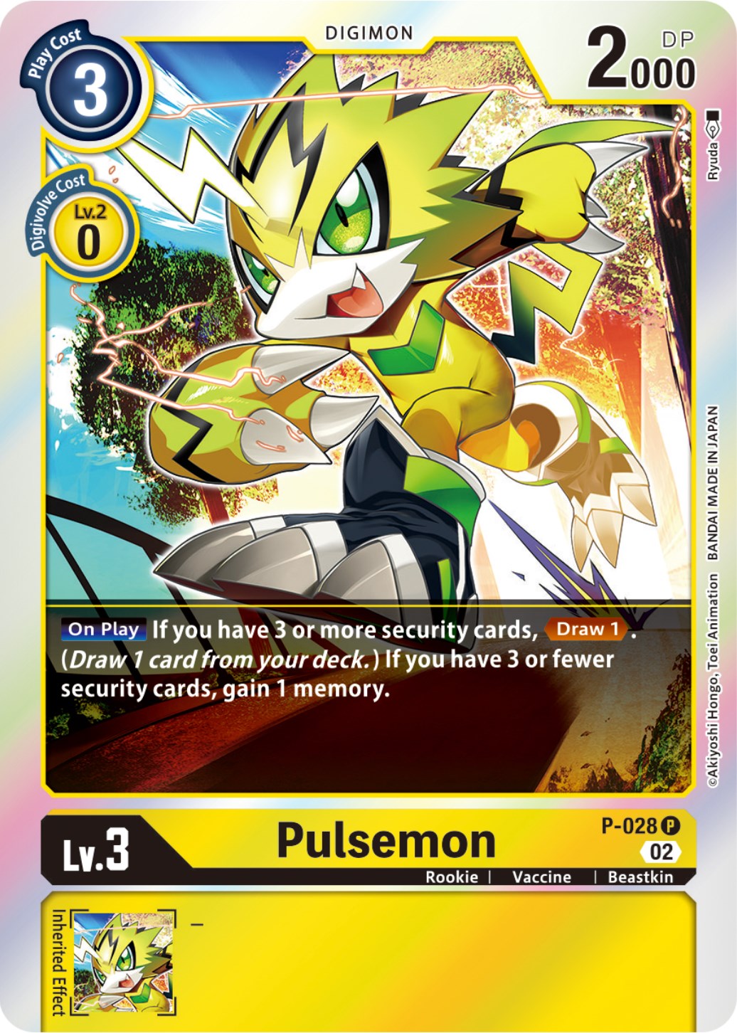 Pulsemon [P-028] (Resurgence Booster Reprint) [Promotional Cards] | Anubis Games and Hobby