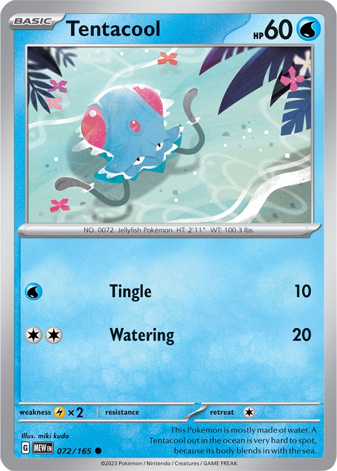 Tentacool (072/165) [Scarlet & Violet: 151] | Anubis Games and Hobby