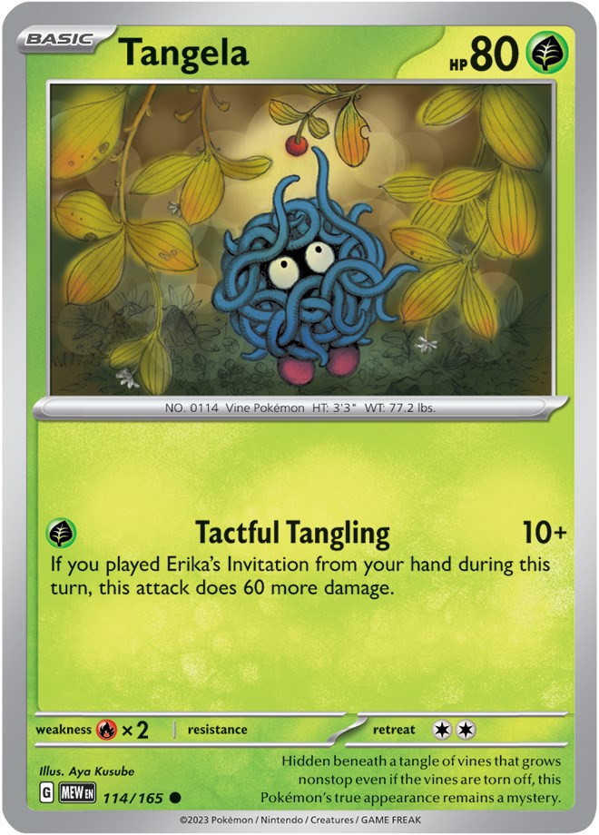 Tangela (114/165) [Scarlet & Violet: 151] | Anubis Games and Hobby