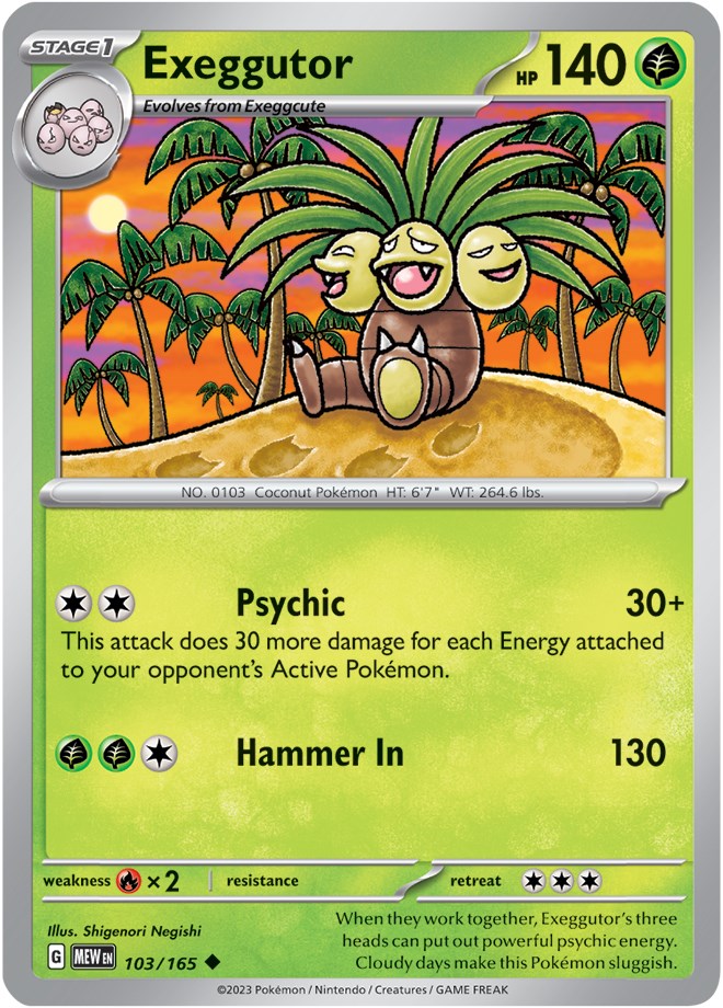 Exeggutor (103/165) [Scarlet & Violet: 151] | Anubis Games and Hobby