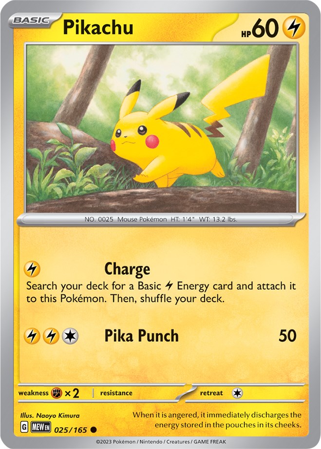 Pikachu (025/165) [Scarlet & Violet: 151] | Anubis Games and Hobby