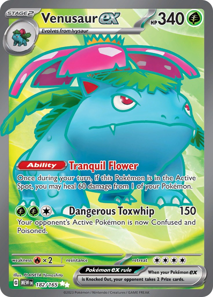 Venusaur ex (182/165) [Scarlet & Violet: 151] | Anubis Games and Hobby