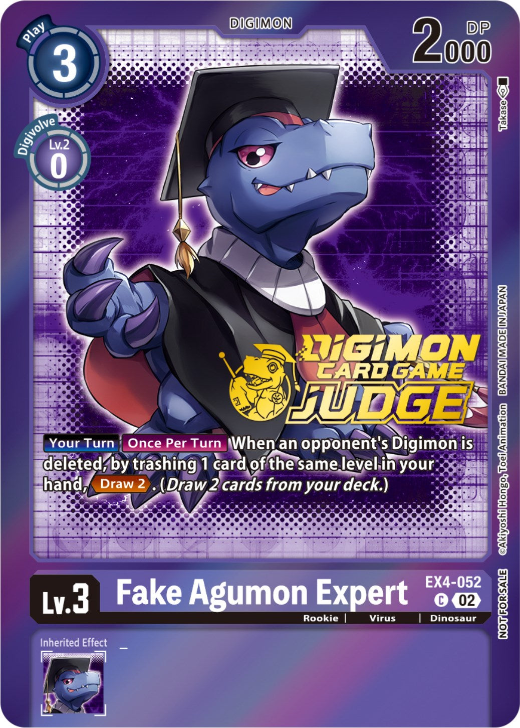 Fake Agumon Expert [EX4-052] (Judge Pack 4) [Alternative Being Booster Promos] | Anubis Games and Hobby