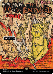 Hew the Entwood (Borderless Poster) (Serialized) [The Lord of the Rings: Tales of Middle-Earth] | Anubis Games and Hobby