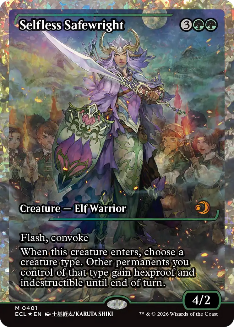 Selfless Safewright (Showcase) (Fracture Foil) [Lorwyn Eclipsed] | Anubis Games and Hobby