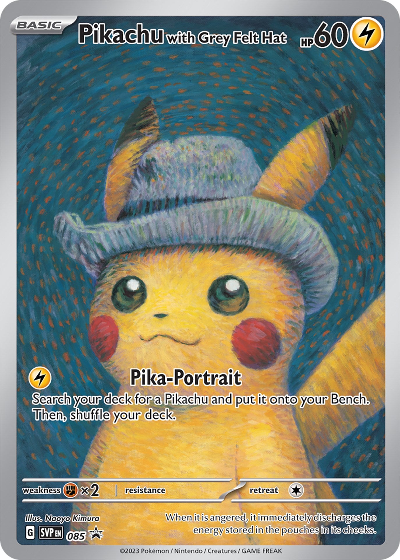 Pikachu with Grey Felt Hat (085) [Scarlet & Violet: Black Star Promos] | Anubis Games and Hobby