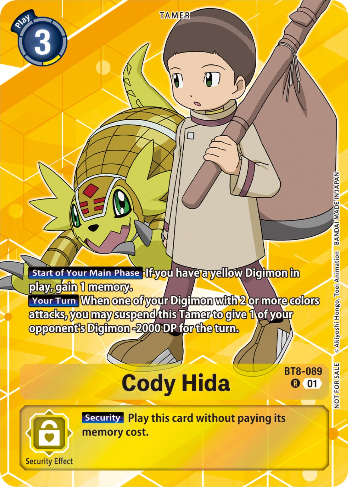 Cody Hida [BT8-089] (Tamer Party Pack -The Beginning-) [New Awakening] | Anubis Games and Hobby