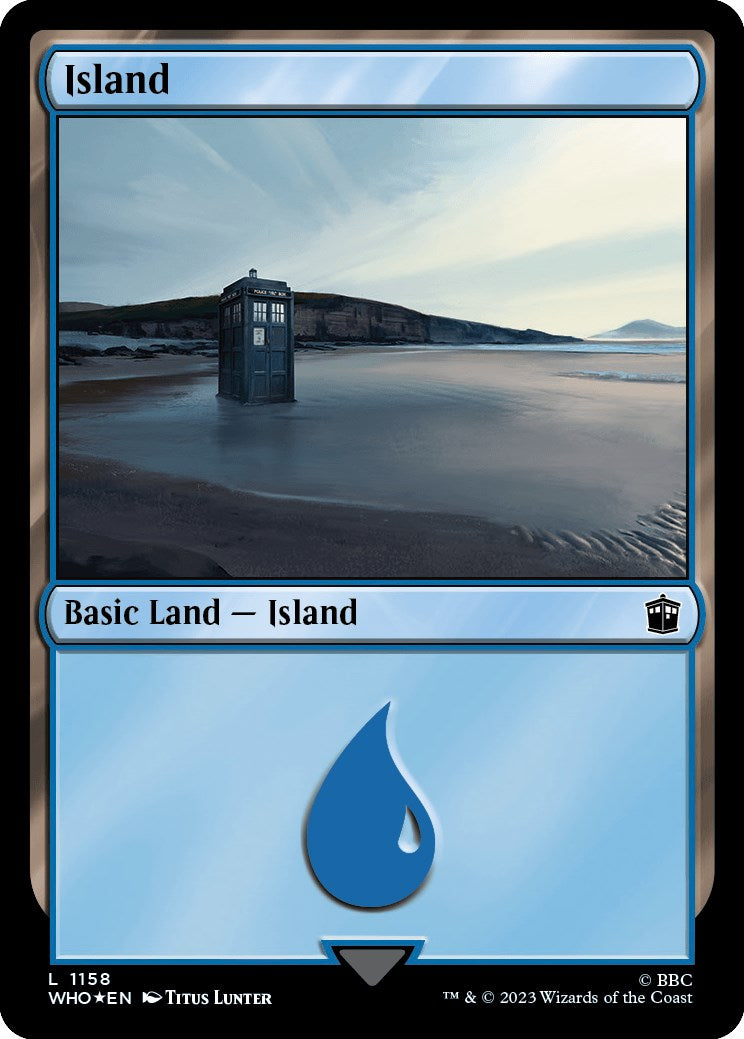 Island (1158) (Surge Foil) [Doctor Who] | Anubis Games and Hobby