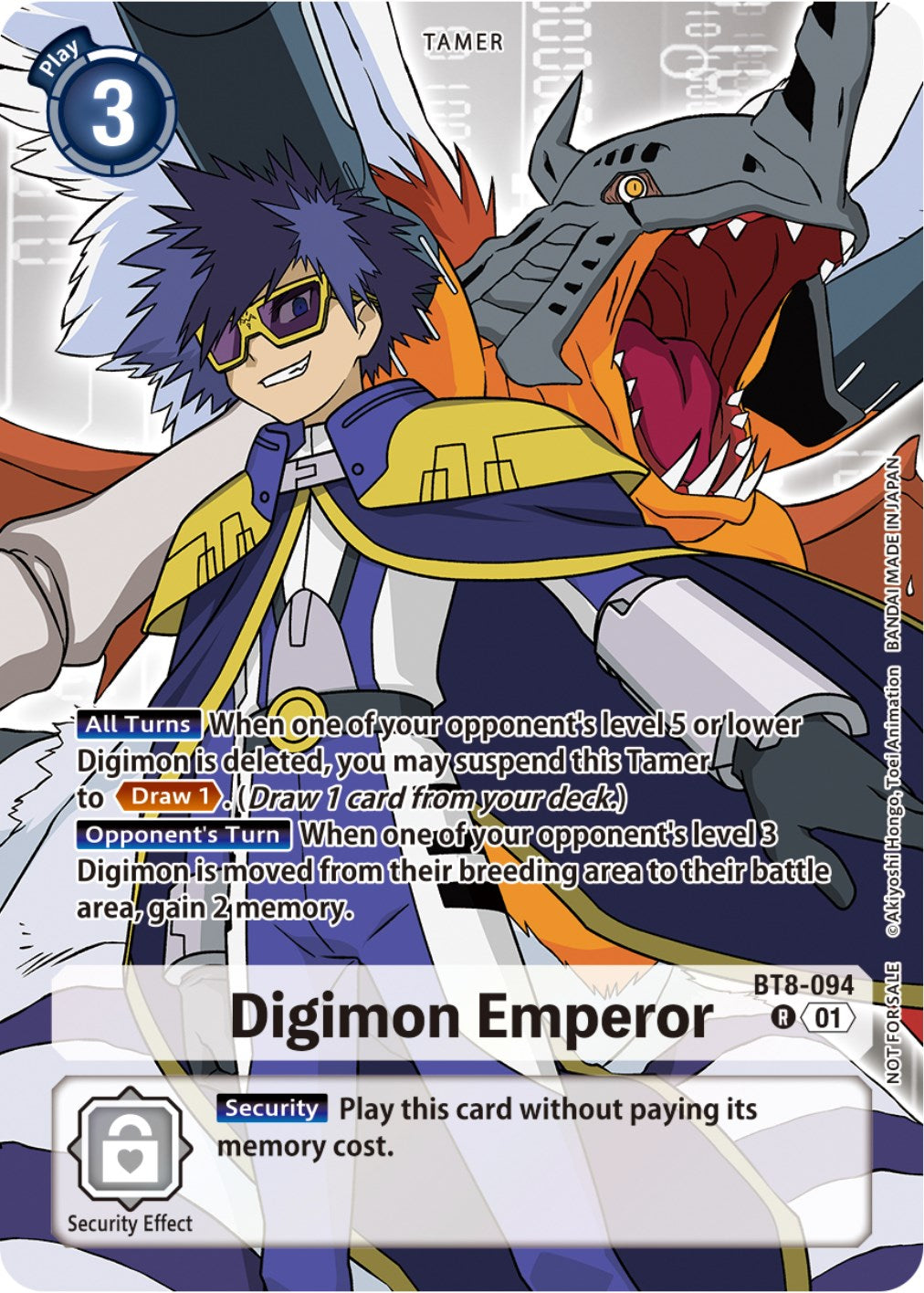 Digimon Emperor [BT8-094] (Tamer Party Pack -The Beginning-) [New Awakening] | Anubis Games and Hobby