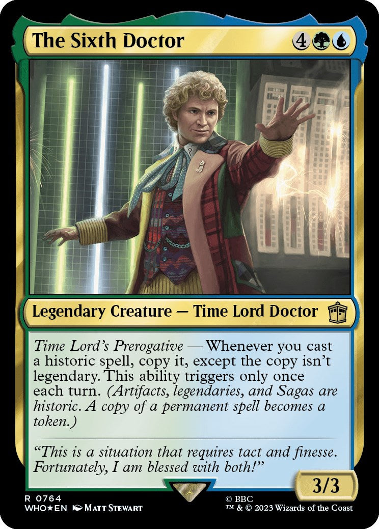 The Sixth Doctor (Surge Foil) [Doctor Who] | Anubis Games and Hobby