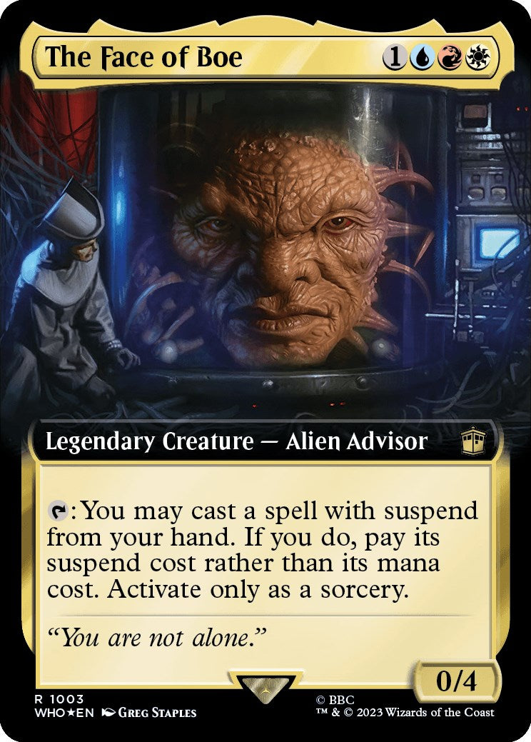 The Face of Boe (Extended Art) (Surge Foil) [Doctor Who] | Anubis Games and Hobby