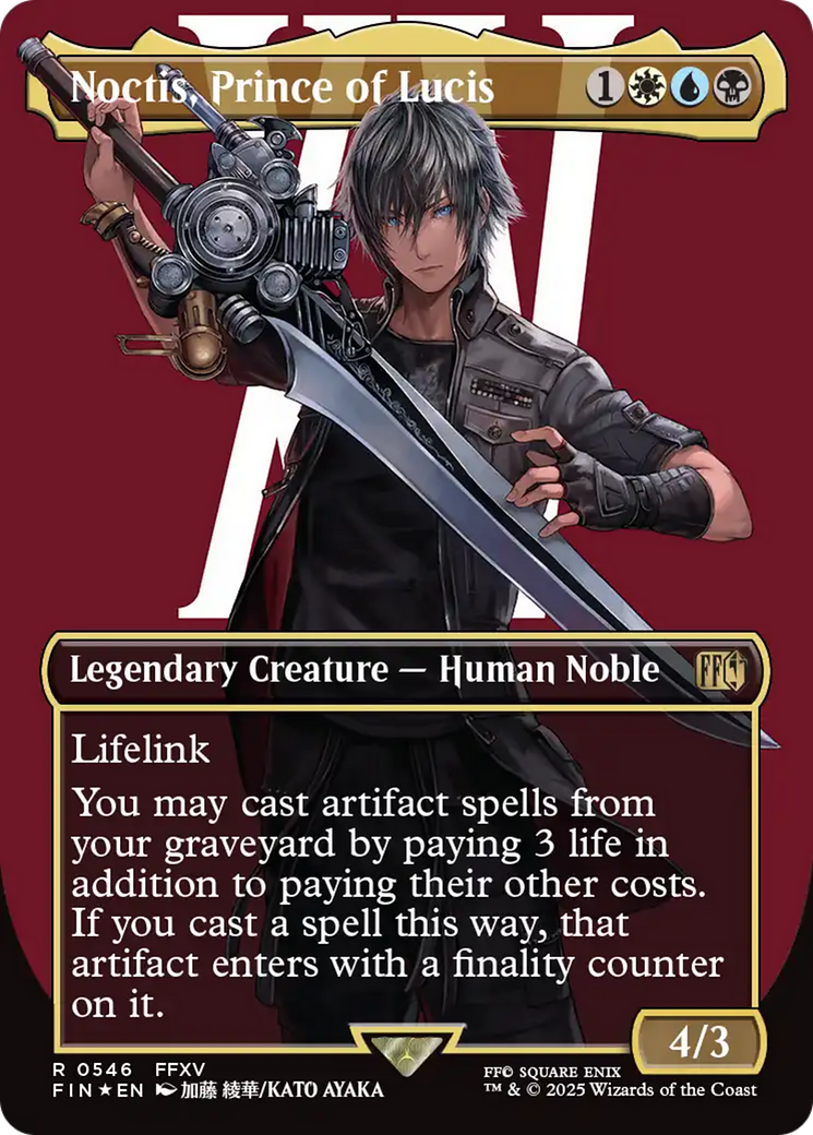 Noctis, Prince of Lucis (Borderless) (Surge Foil) [FINAL FANTASY] | Anubis Games and Hobby