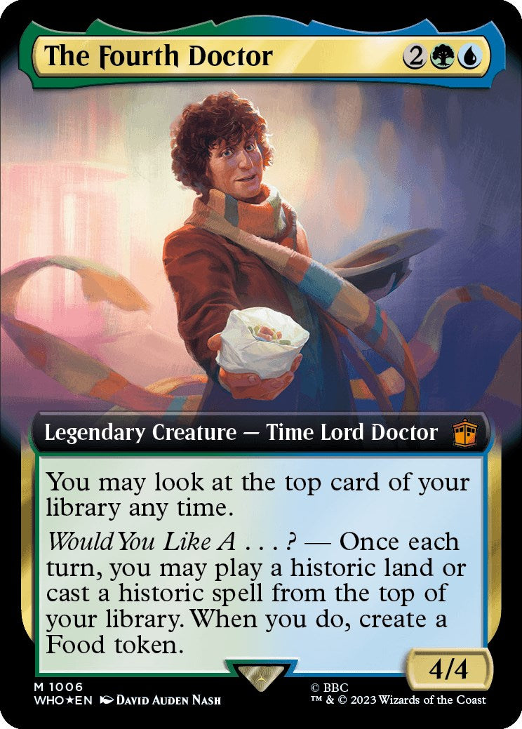 The Fourth Doctor (Extended Art) (Surge Foil) [Doctor Who] | Anubis Games and Hobby