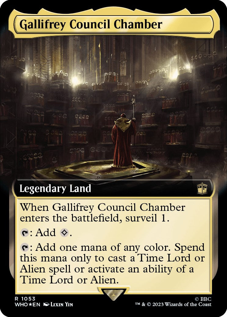 Gallifrey Council Chamber (Extended Art) (Surge Foil) [Doctor Who] | Anubis Games and Hobby