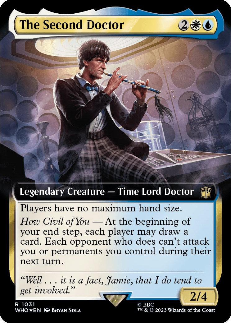 The Second Doctor (Extended Art) (Surge Foil) [Doctor Who] | Anubis Games and Hobby