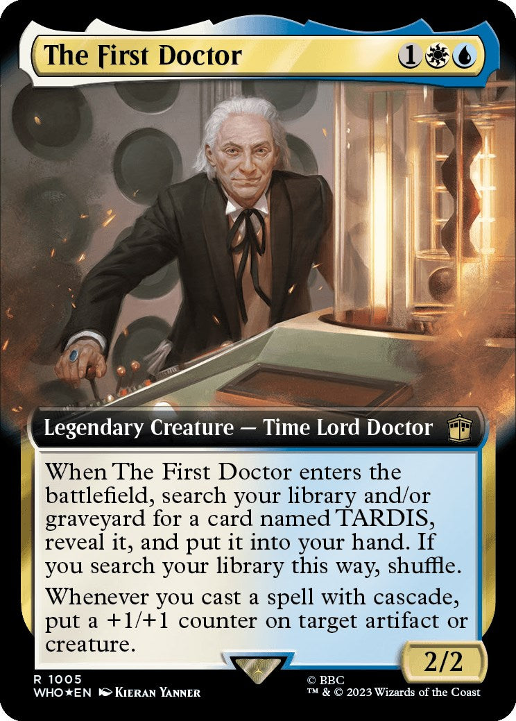 The First Doctor (Extended Art) (Surge Foil) [Doctor Who] | Anubis Games and Hobby