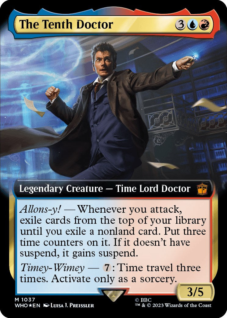 The Tenth Doctor (Extended Art) (Surge Foil) [Doctor Who] | Anubis Games and Hobby