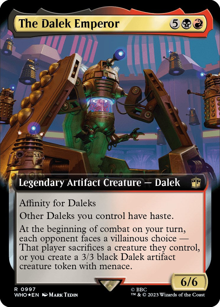The Dalek Emperor (Extended Art) (Surge Foil) [Doctor Who] | Anubis Games and Hobby