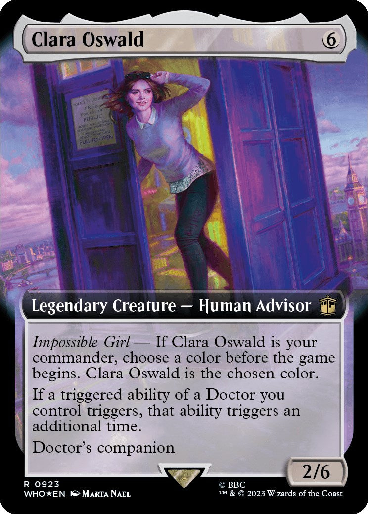 Clara Oswald (Extended Art) (Surge Foil) [Doctor Who] | Anubis Games and Hobby