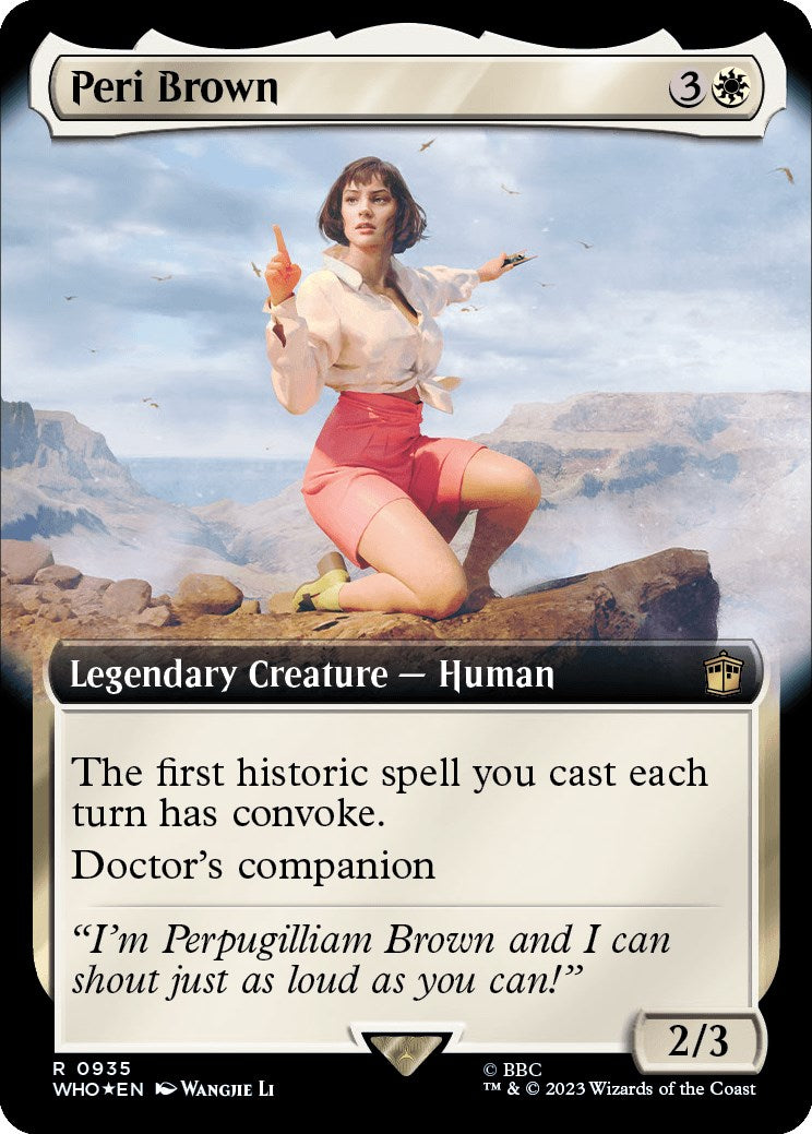 Peri Brown (Extended Art) (Surge Foil) [Doctor Who] | Anubis Games and Hobby