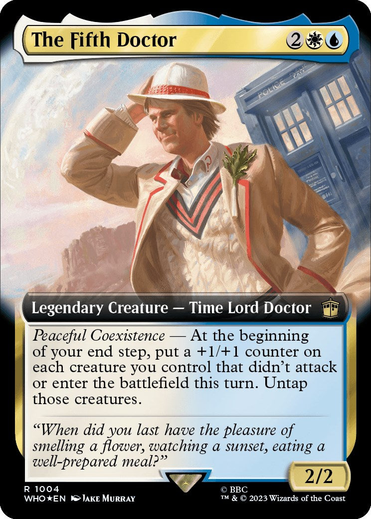 The Fifth Doctor (Extended Art) (Surge Foil) [Doctor Who] | Anubis Games and Hobby