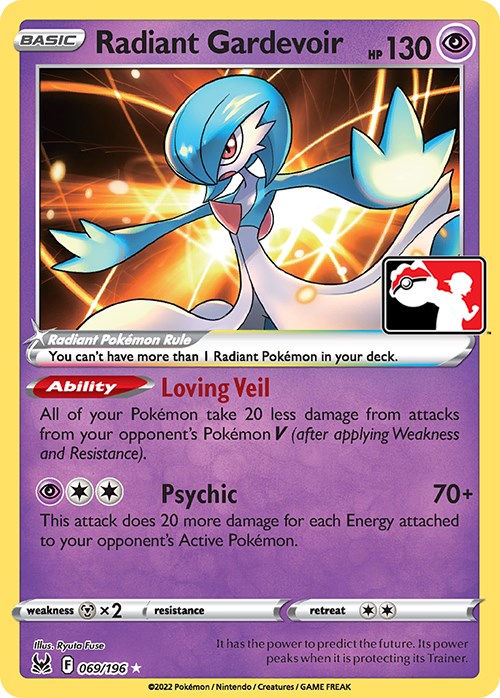 Radiant Gardevoir (069/196) [Prize Pack Series Three] | Anubis Games and Hobby