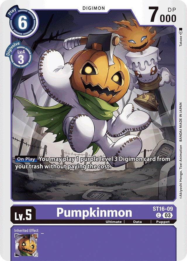Pumpkinmon [ST16-09] [Starter Deck: Wolf of Friendship] | Anubis Games and Hobby