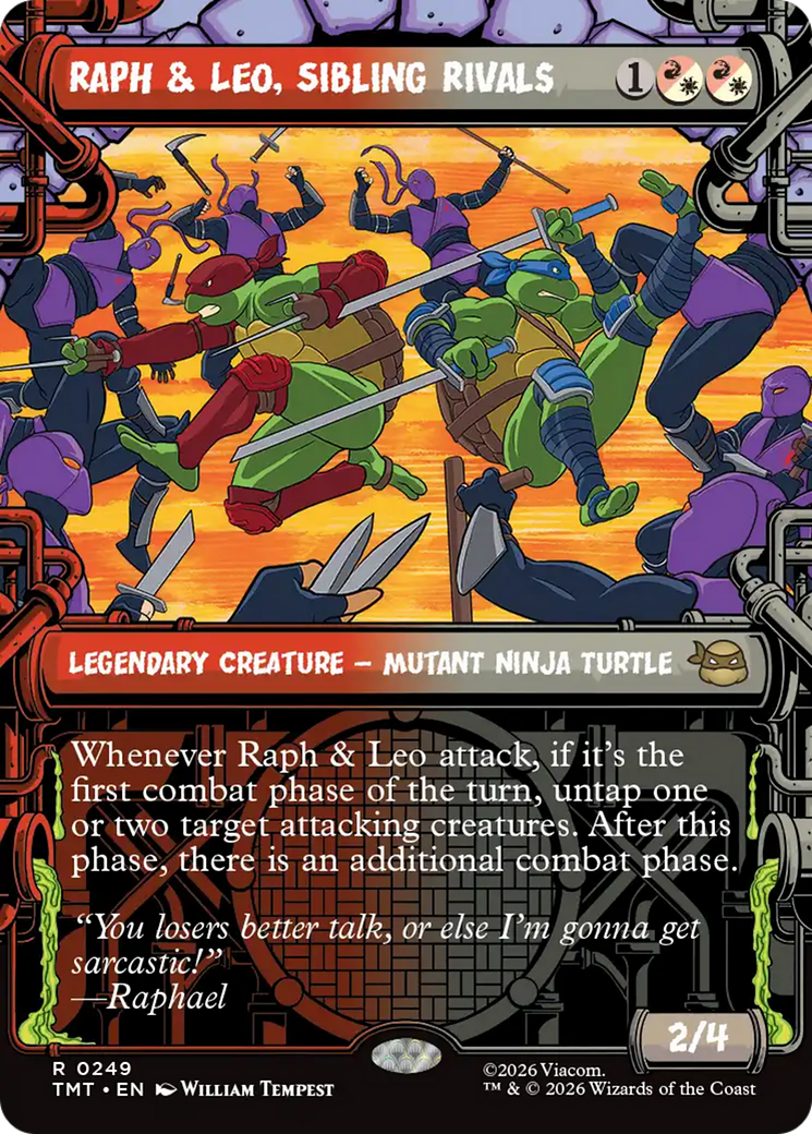 Raph & Leo, Sibling Rivals (Showcase) [Teenage Mutant Ninja Turtles] | Anubis Games and Hobby