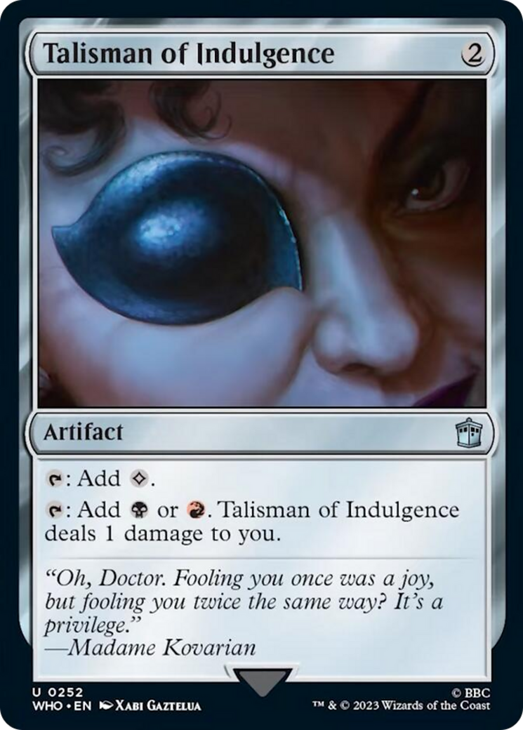 Talisman of Indulgence [Doctor Who] | Anubis Games and Hobby