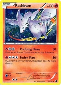 Reshiram (17/116) (Cosmos Holo) [Black & White: Plasma Freeze] | Anubis Games and Hobby